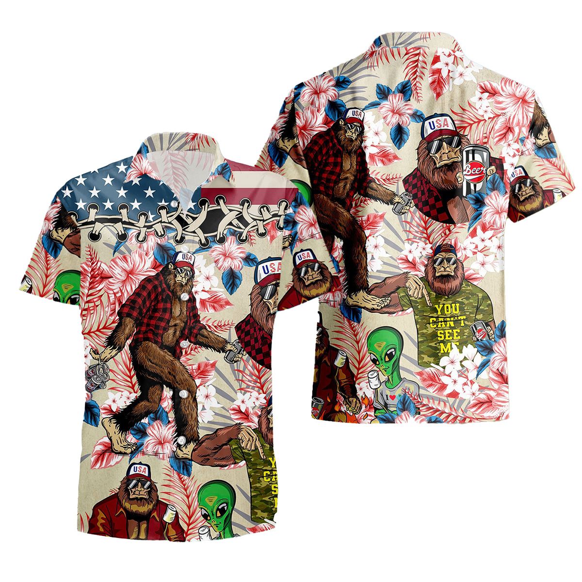 Bigfoot Hawaiian Shirt Bigfoot Hawaiian Shirt