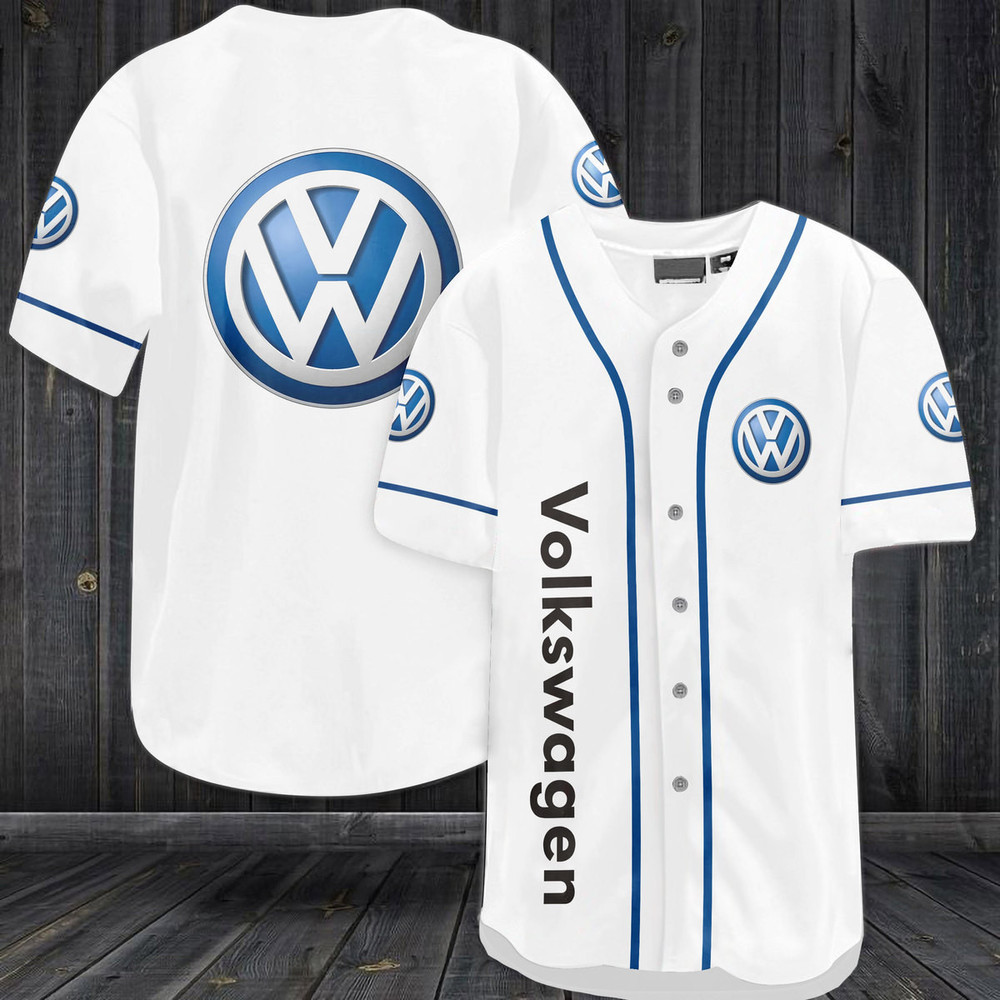 Volkswagen Baseball Jersey - White Volkswagen Baseball Jersey - White