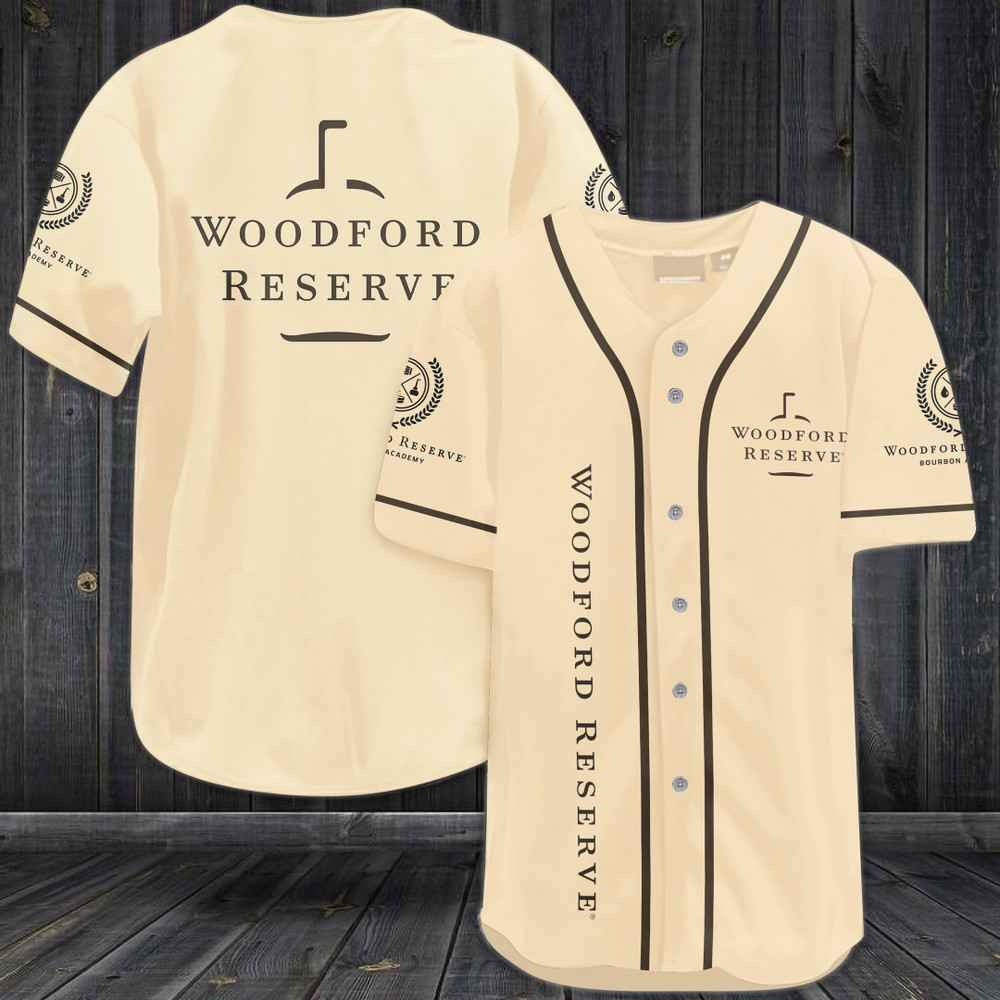 Woodford Reserve Baseball Jersey - Beige Woodford Reserve Baseball Jersey - Beige