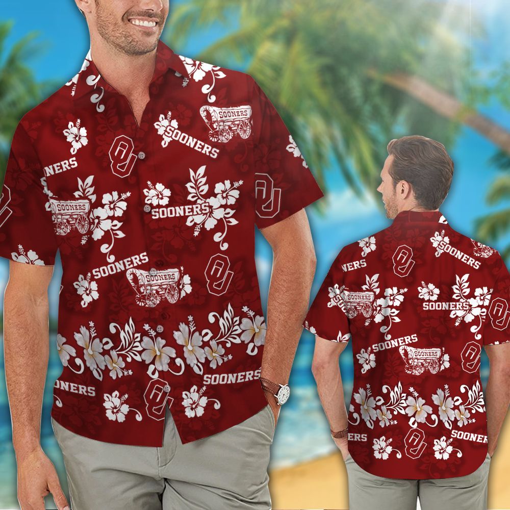 Oklahoma Sooners Hawaiian Shirt #12 Oklahoma Sooners Hawaiian Shirt #12
