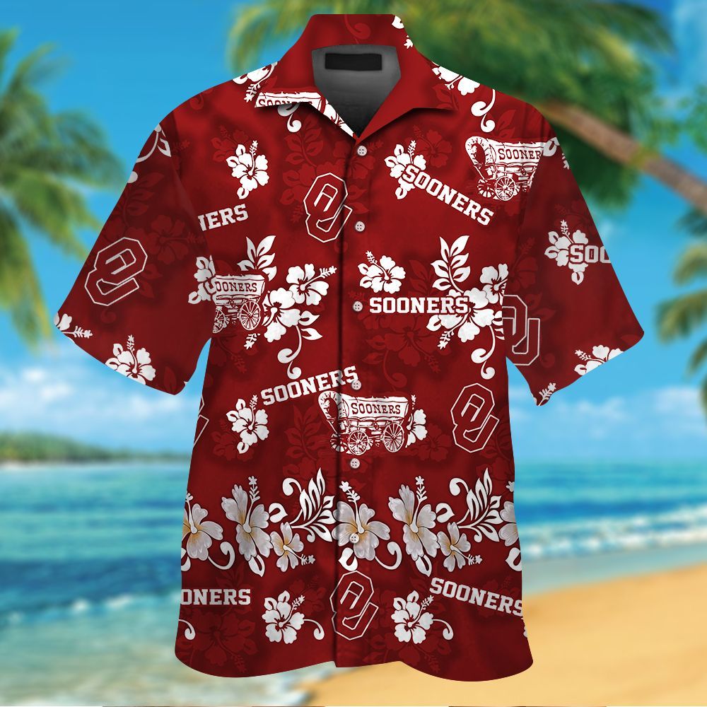 Oklahoma Sooners Hawaiian Shirt #12 Oklahoma Sooners Hawaiian Shirt #12