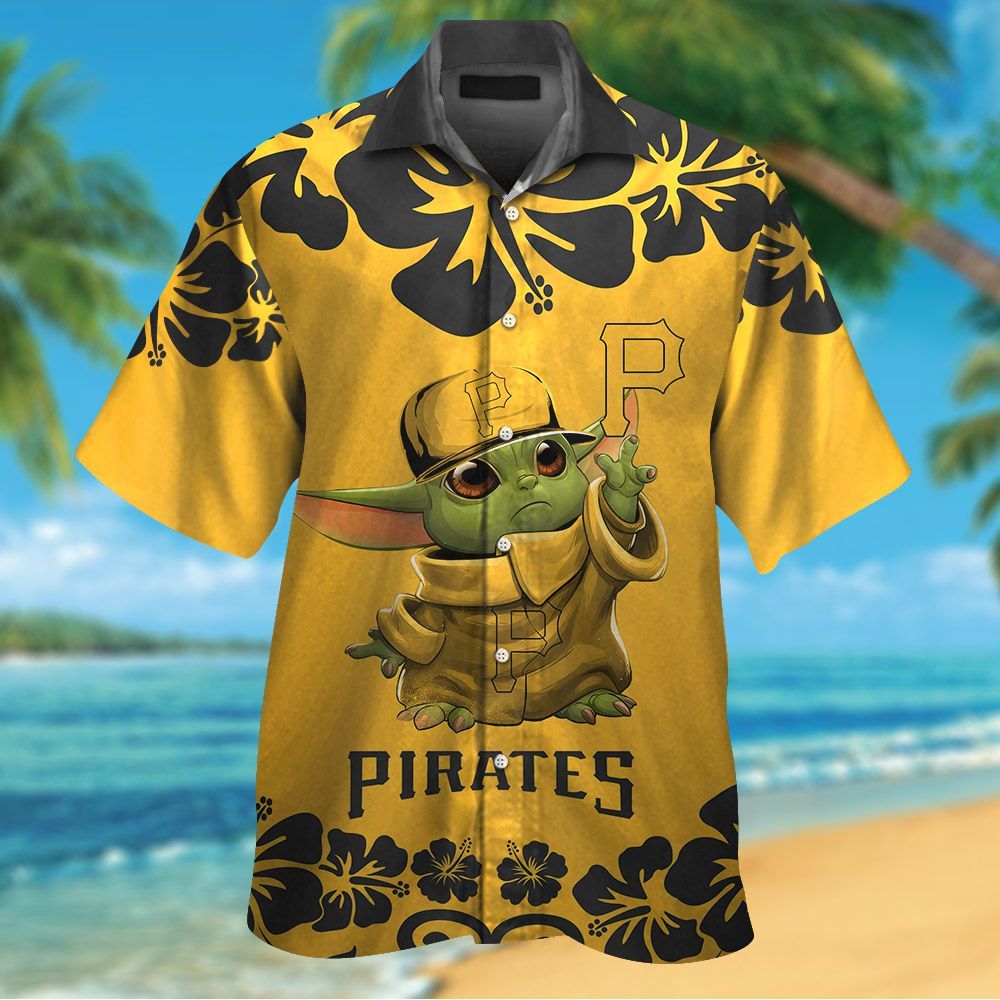 Pittsburgh Pirates & Baby Yoda Hawaiian Shirt #2 - KDHYPE