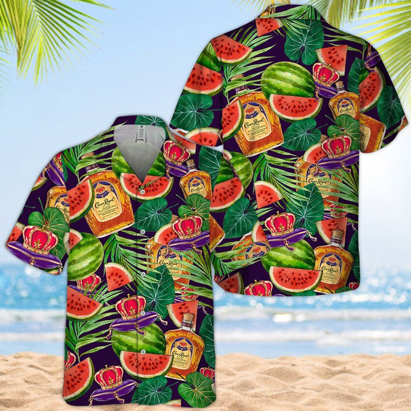 Crown Royal Watermelon Hawaiian Shirt Crown Royal Watermelon Hawaiian Shirt