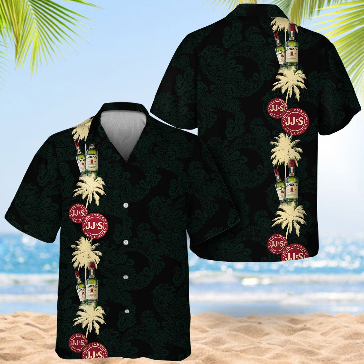 Jameson Coconut Tree Pattern Hawaiian Shirt Jameson Coconut Tree Pattern Hawaiian Shirt