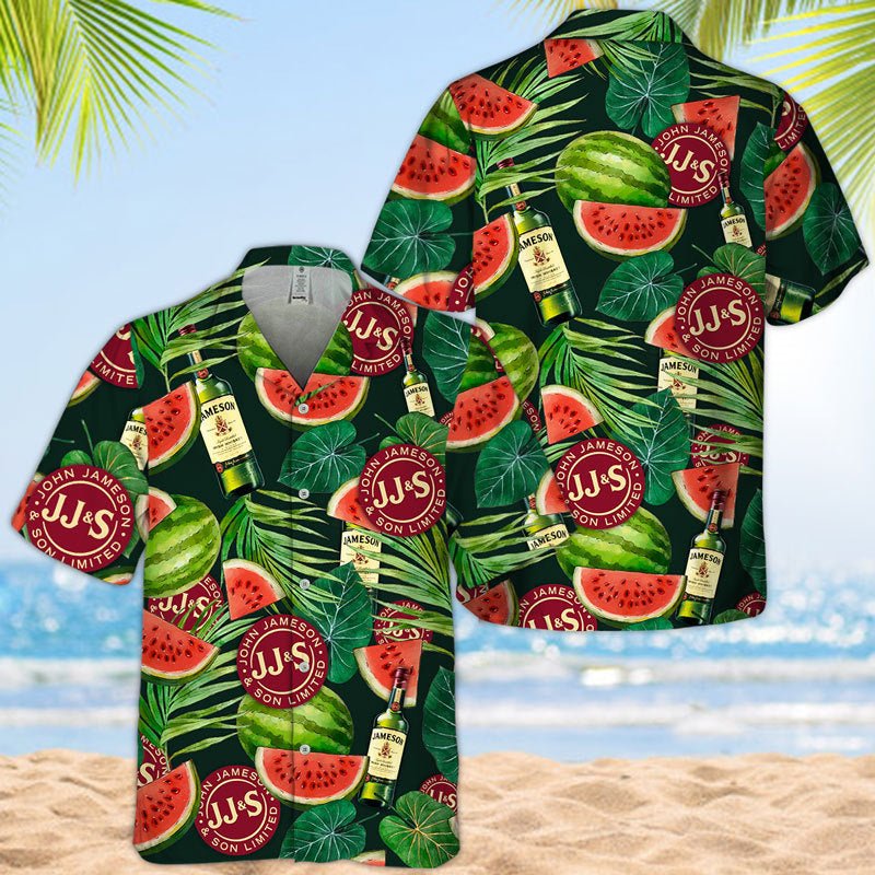 Jameson Watermelon Hawaiian Shirt Jameson Watermelon Hawaiian Shirt