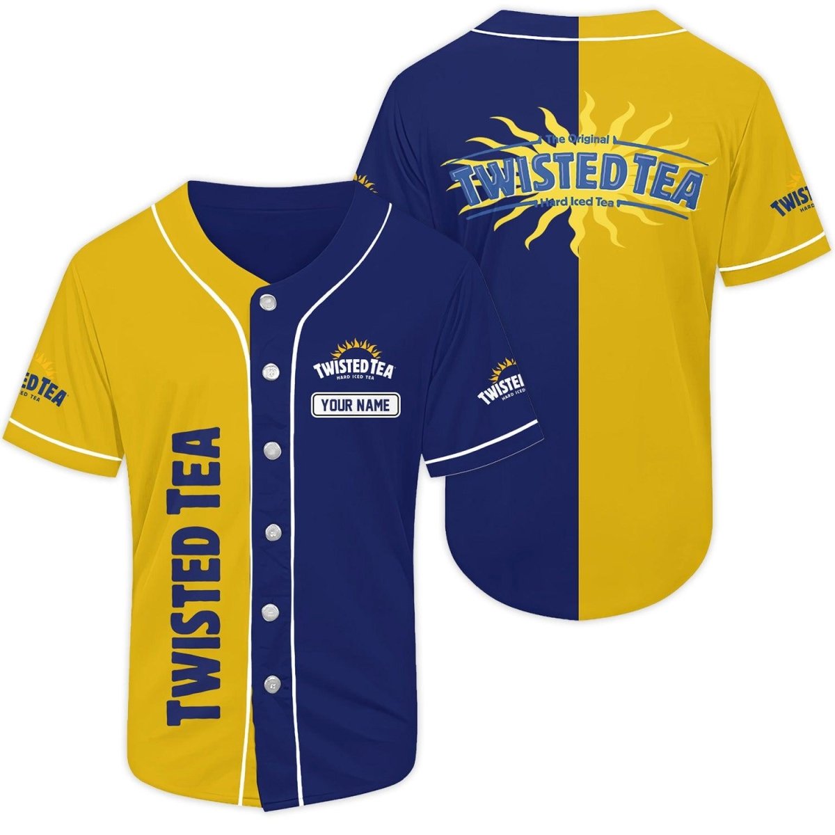 Personalized Vintage Multicolor Twisted Tea Baseball Jersey Personalized Vintage Multicolor Twisted Tea Baseball Jersey