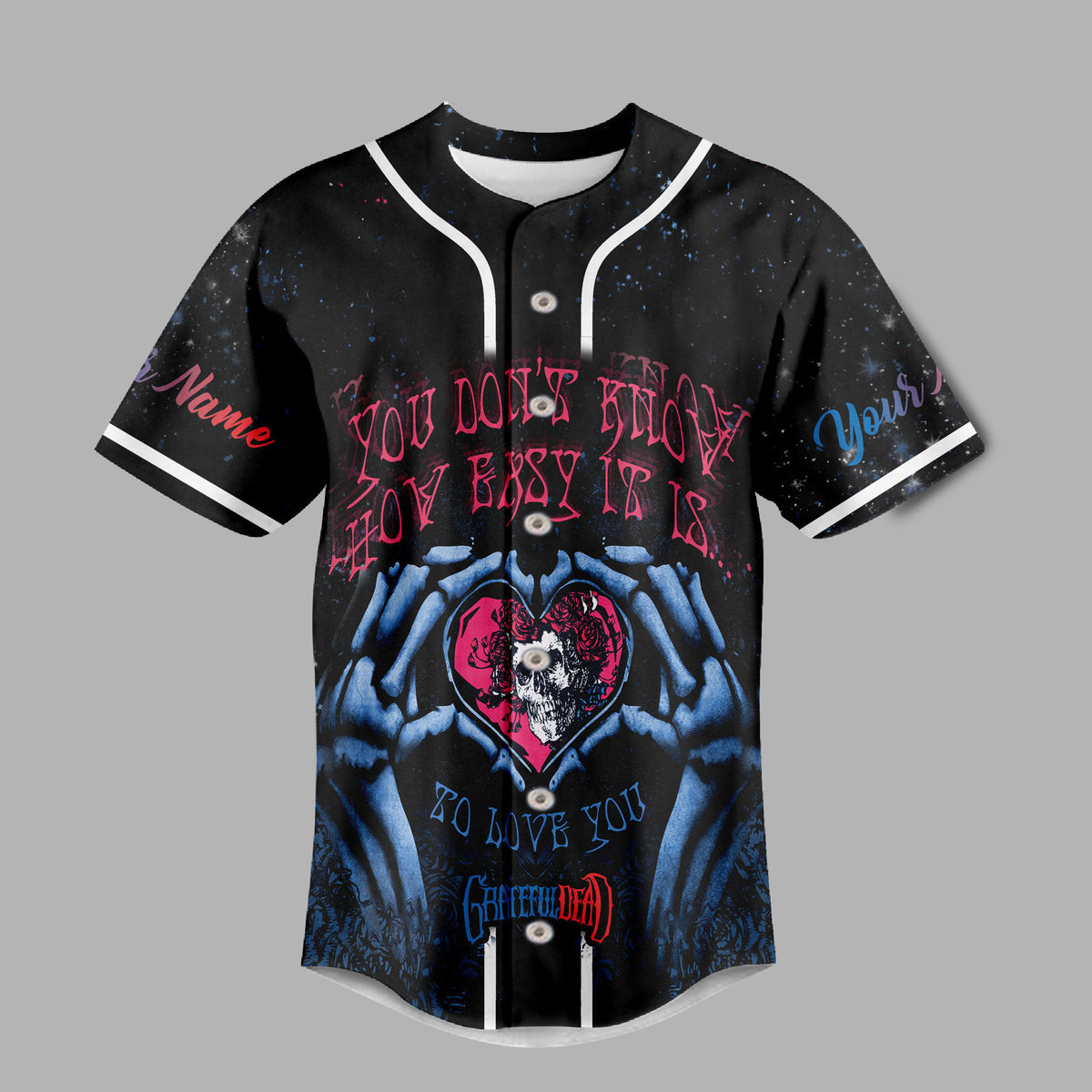 Personalized Grateful Dead Baseball Jersey #20 Personalized Grateful Dead Baseball Jersey #20