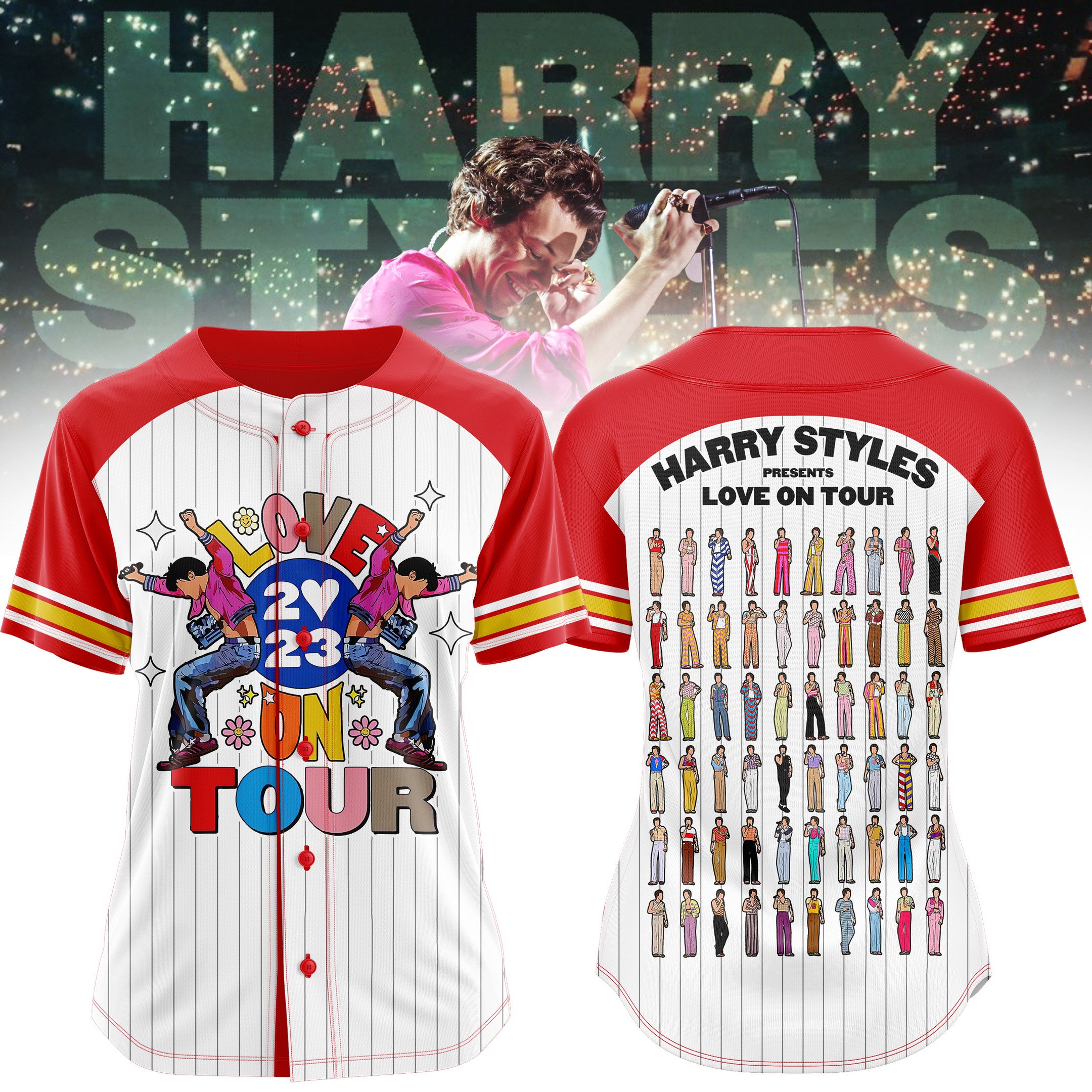 Personalized Harry Style Music Baseball Jersey #2 Personalized Harry Style Music Baseball Jersey #2