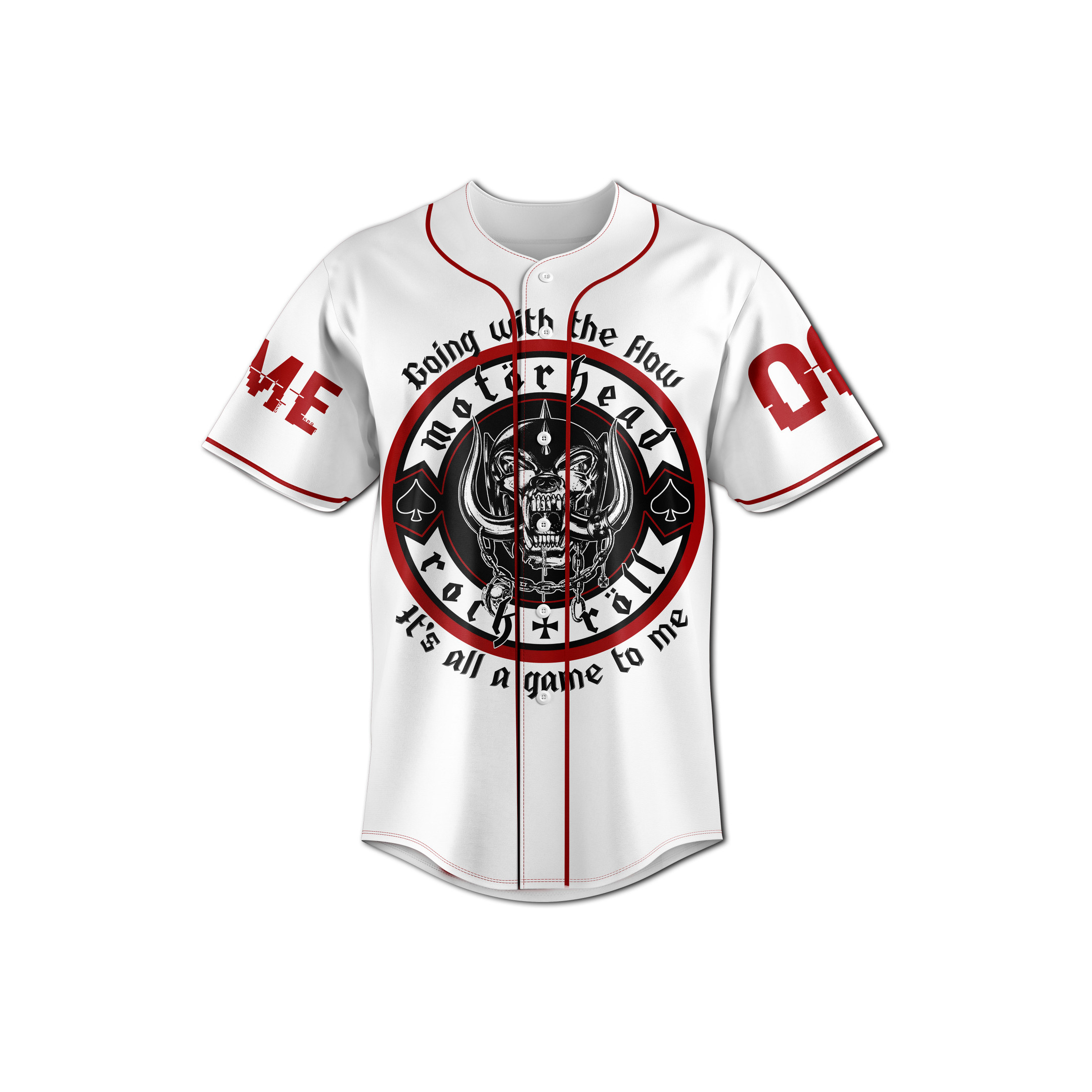 Personalized Motorhead Baseball Jersey #2 Personalized Motorhead Baseball Jersey #2