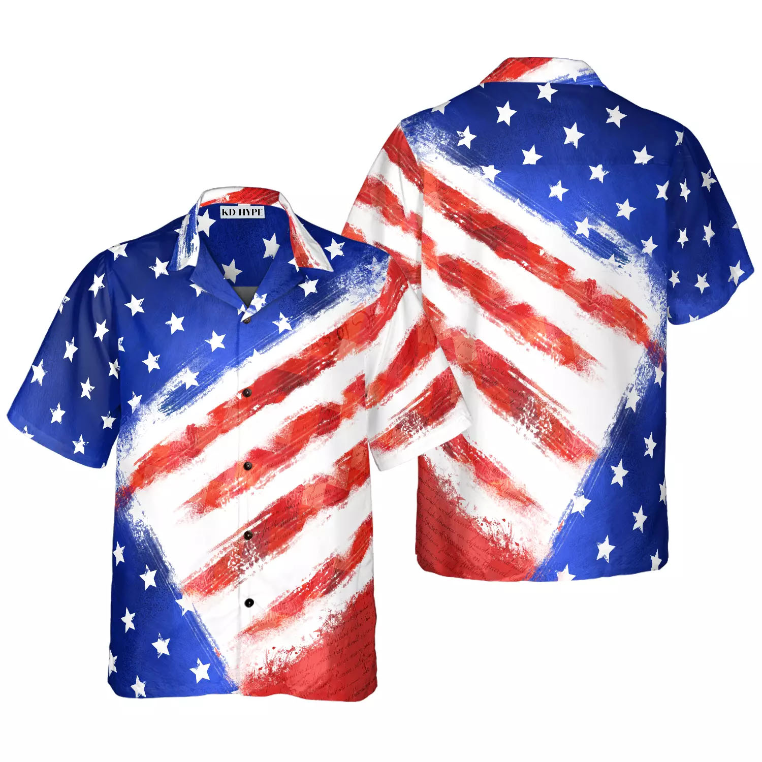 American Flag Hawaiian Shirt #100 American Flag Hawaiian Shirt #100